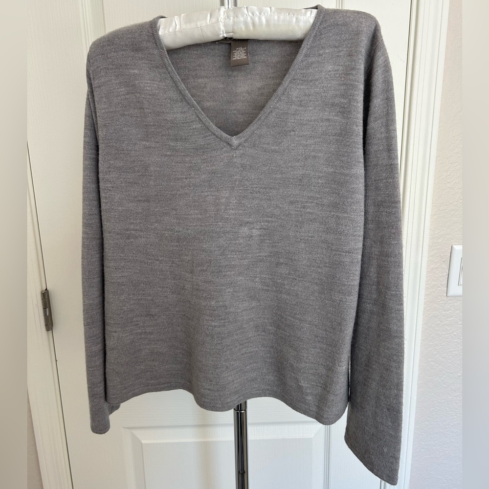 Norton McNaughton Grey V-Neck Sweater